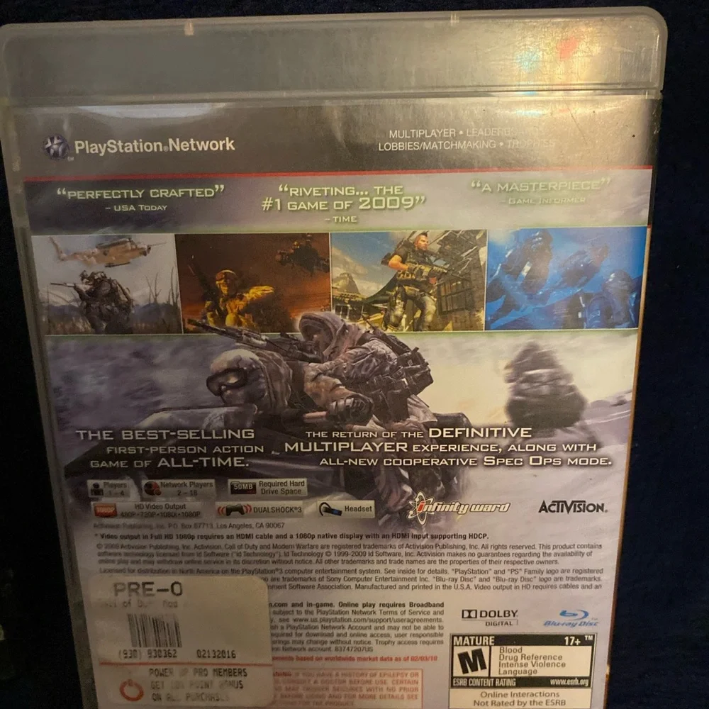 Sony PS3 Call of Duty Game Set - Black & Tan Covers